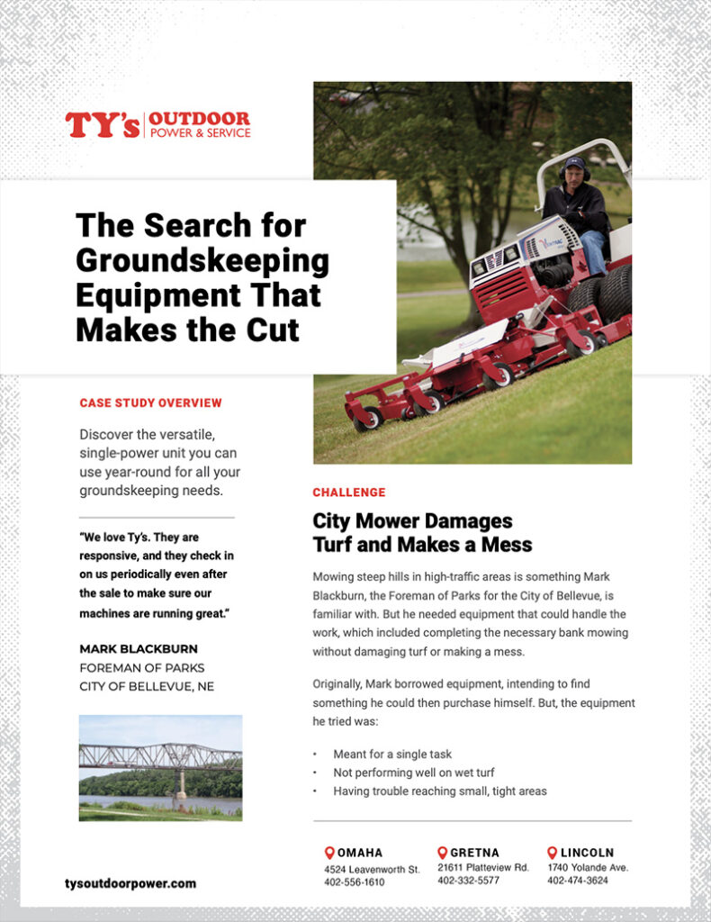 Resource preview: "The Search for Groundskeeping Equpiment That Makes the Cut"